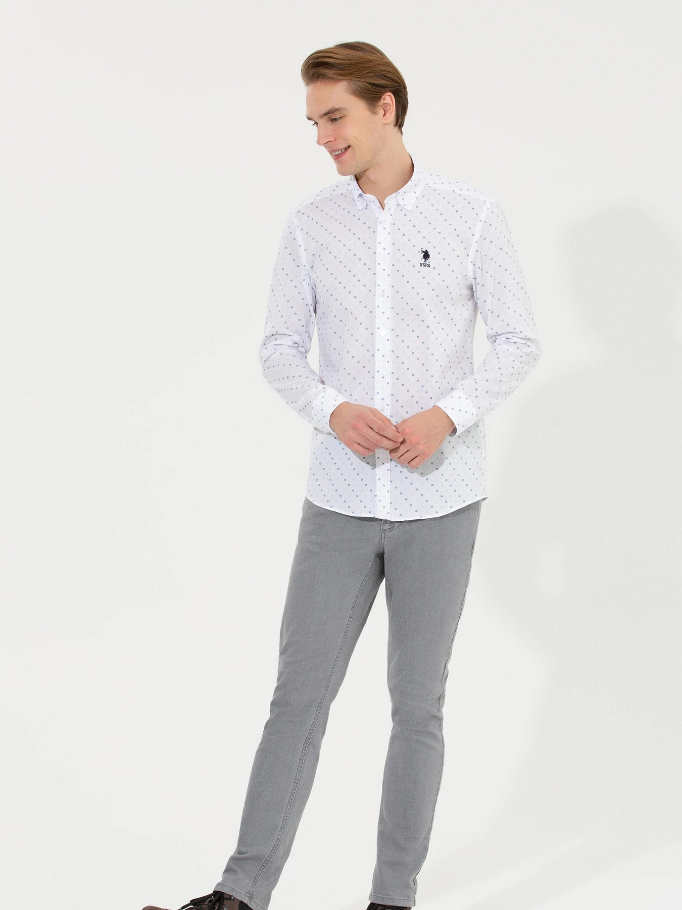 Рубашки US Polo модель G081GL004.000.1450152.VR013 Фото