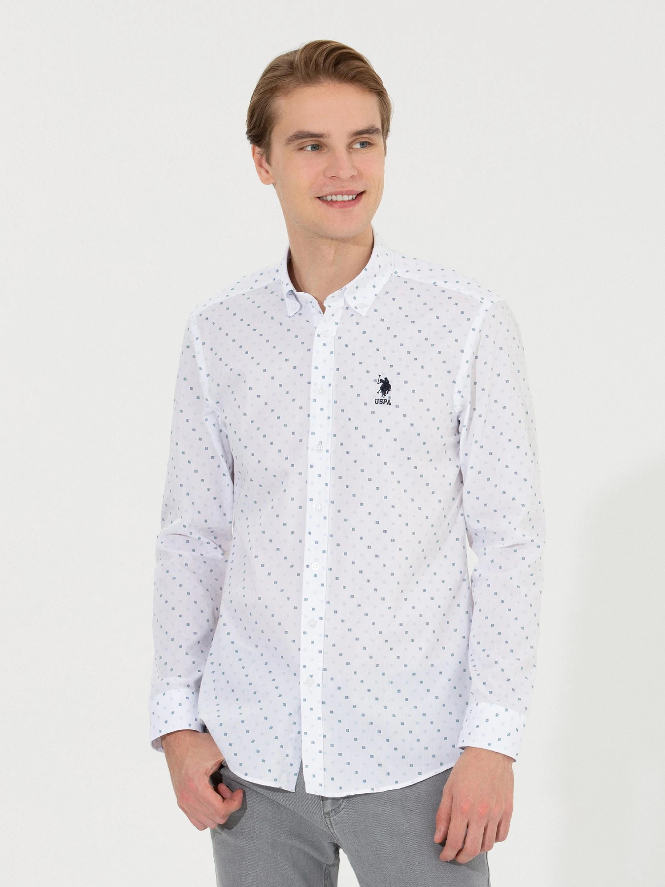 Рубашки US Polo модель G081GL004.000.1450152.VR013 Фото