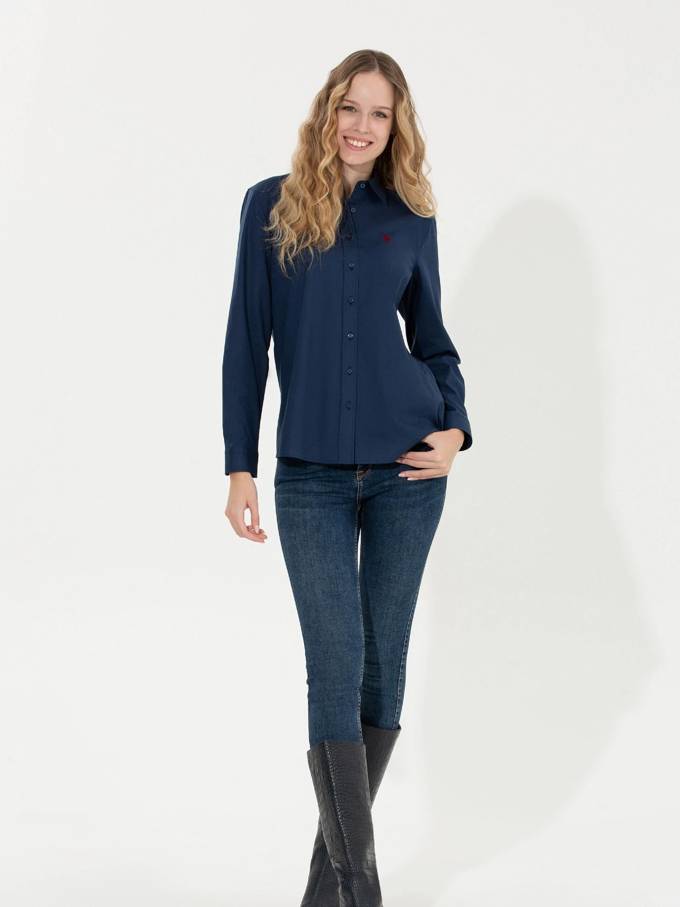 Рубашки US Polo модель G082SZ004.000.1450223.VR033 Фото