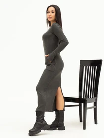 Платья ISSA Plus модель 13646_darkgray Фото