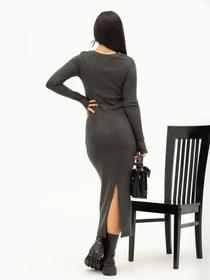 Платья ISSA Plus модель 13646_darkgray Фото