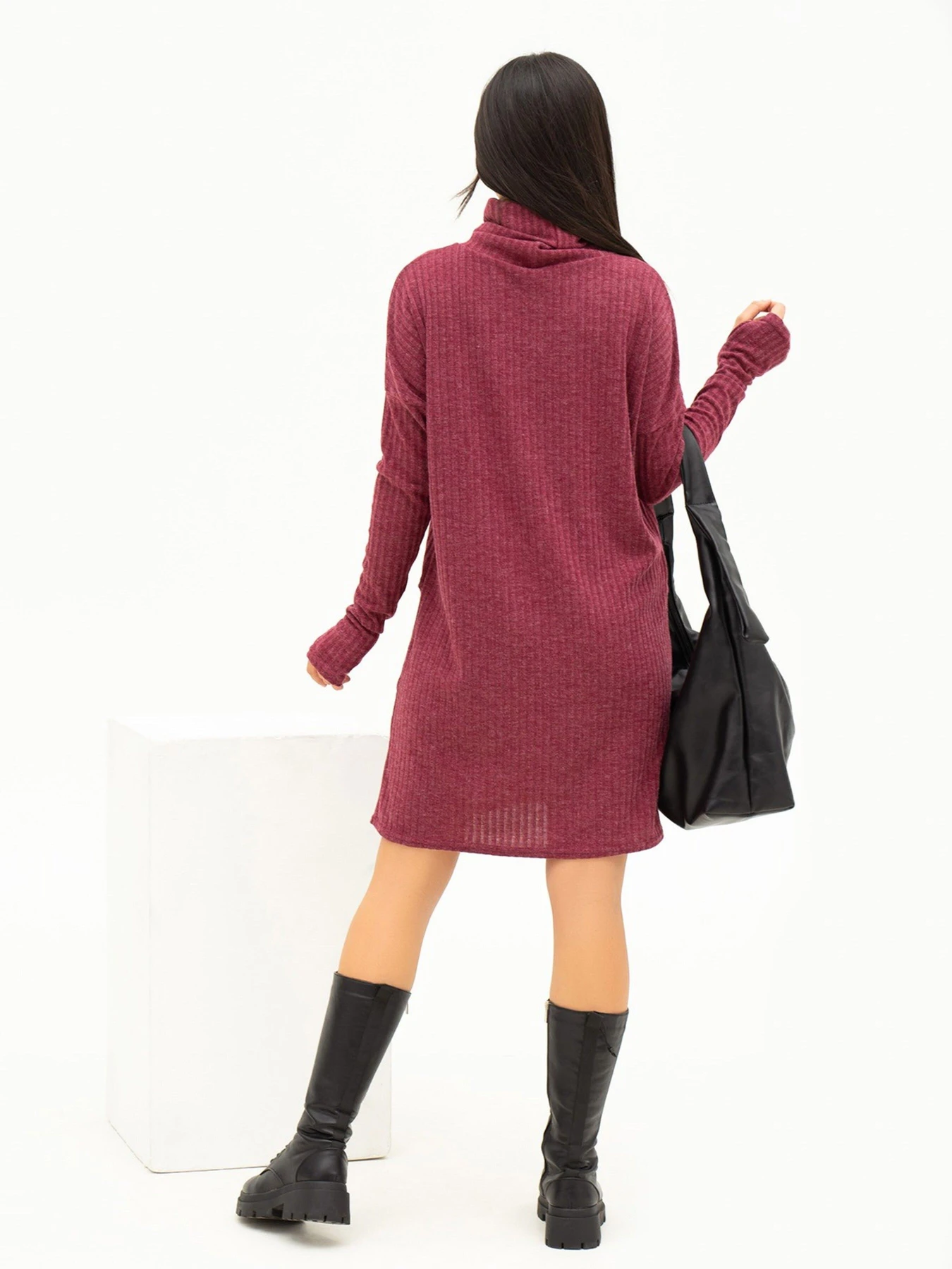 Платья ISSA Plus модель 13677_burgundy Фото