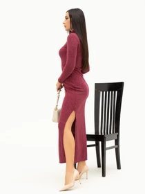 Платья ISSA Plus модель 13678_burgundy Фото