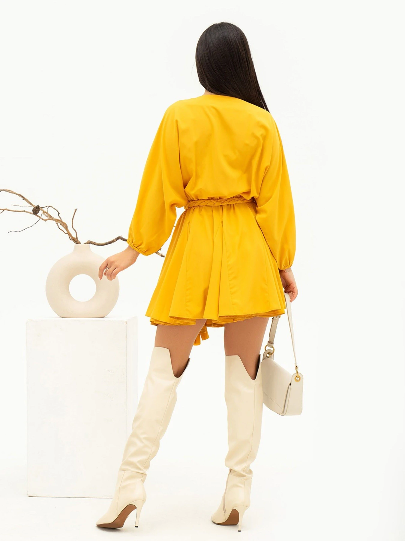 Платья ISSA Plus модель 13680_mustard Фото