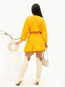 Платья ISSA Plus модель 13680_mustard Фото