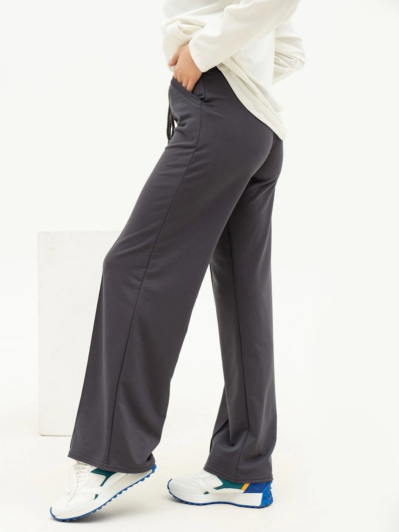 Брюки ISSA Plus модель 13684_grey Брюки ISSA Plus модель 13684_grey Фото
