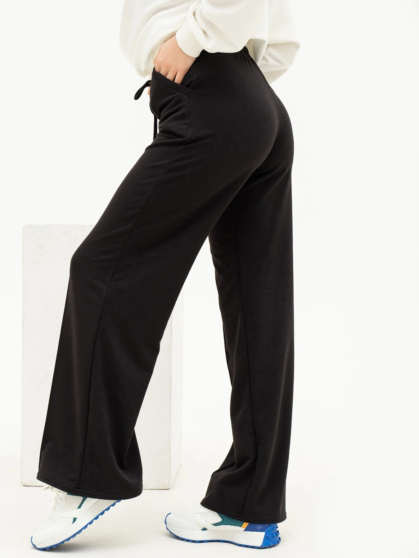 Брюки ISSA Plus модель 13684_black Брюки ISSA Plus модель 13684_black Фото
