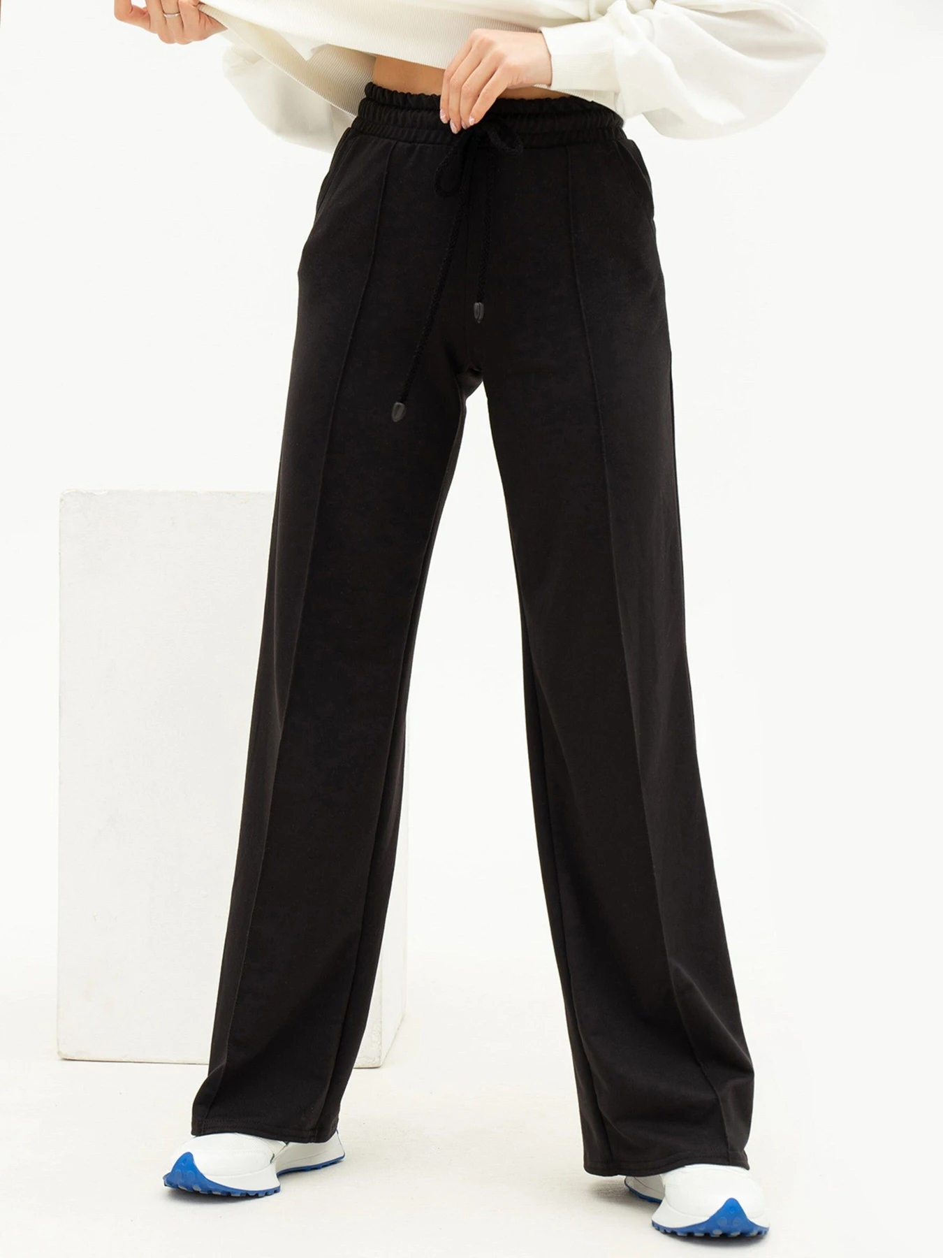 Брюки ISSA Plus модель 13684_black Брюки ISSA Plus модель 13684_black Фото