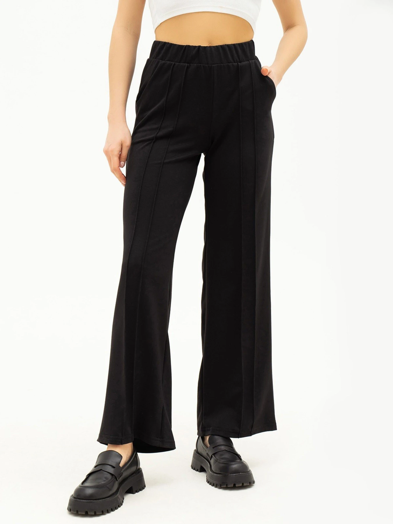 Штани ISSA Plus модель 13686_black Штани ISSA Plus модель 13686_black Фото