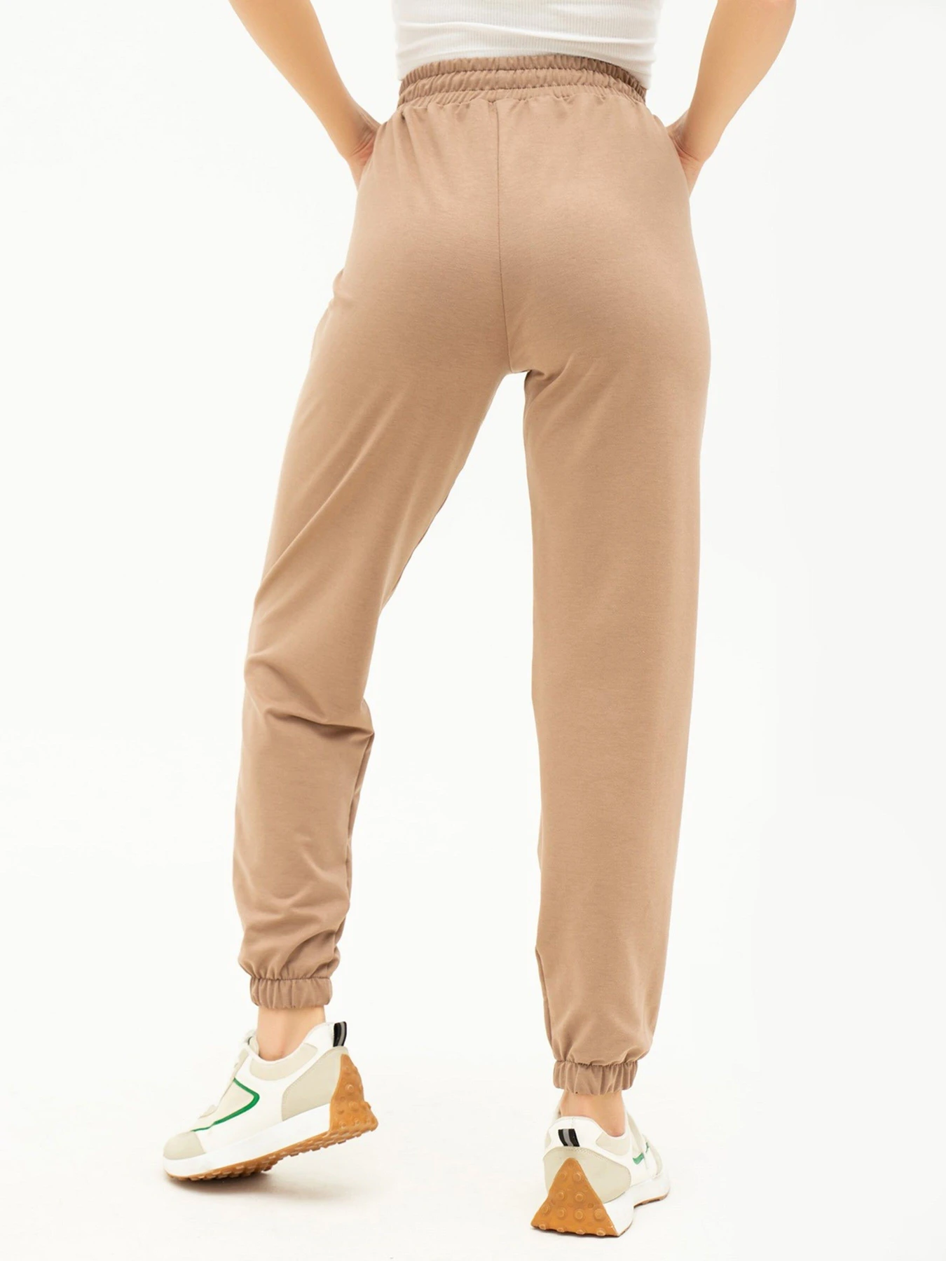 Штани ISSA Plus модель 13687_beige Штани ISSA Plus модель 13687_beige Фото