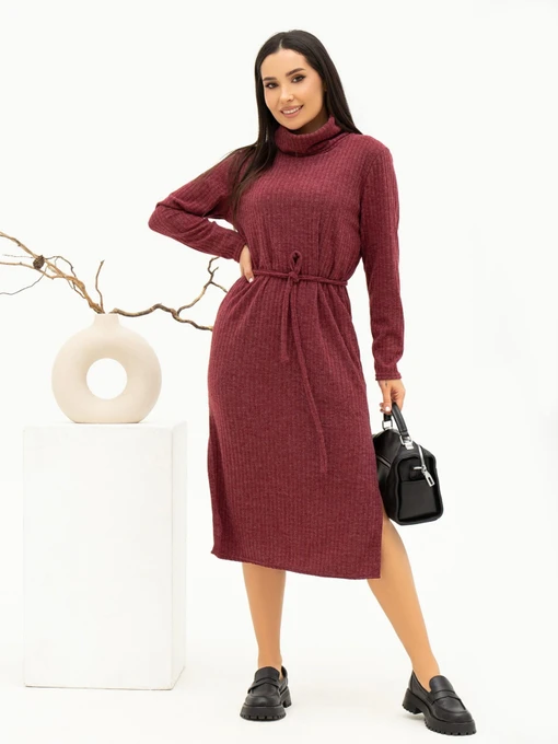 Платья ISSA Plus модель 13688_burgundy Фото
