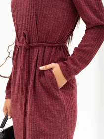 Платья ISSA Plus модель 13688_burgundy Фото