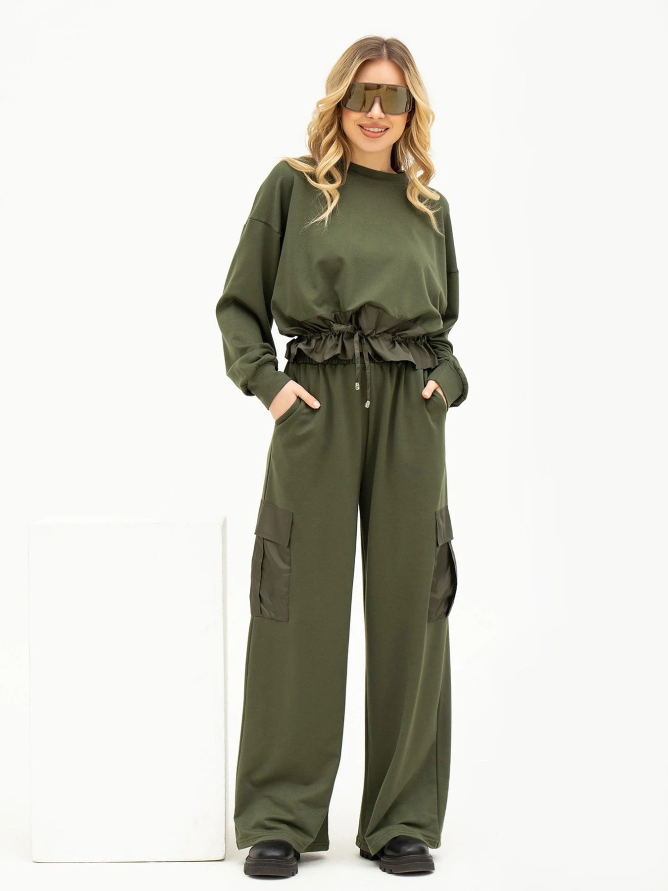 Костюмы ISSA Plus модель 13691_khaki Костюмы ISSA Plus модель 13691_khaki Фото