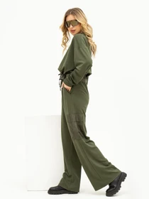 Костюмы ISSA Plus модель 13691_khaki Фото