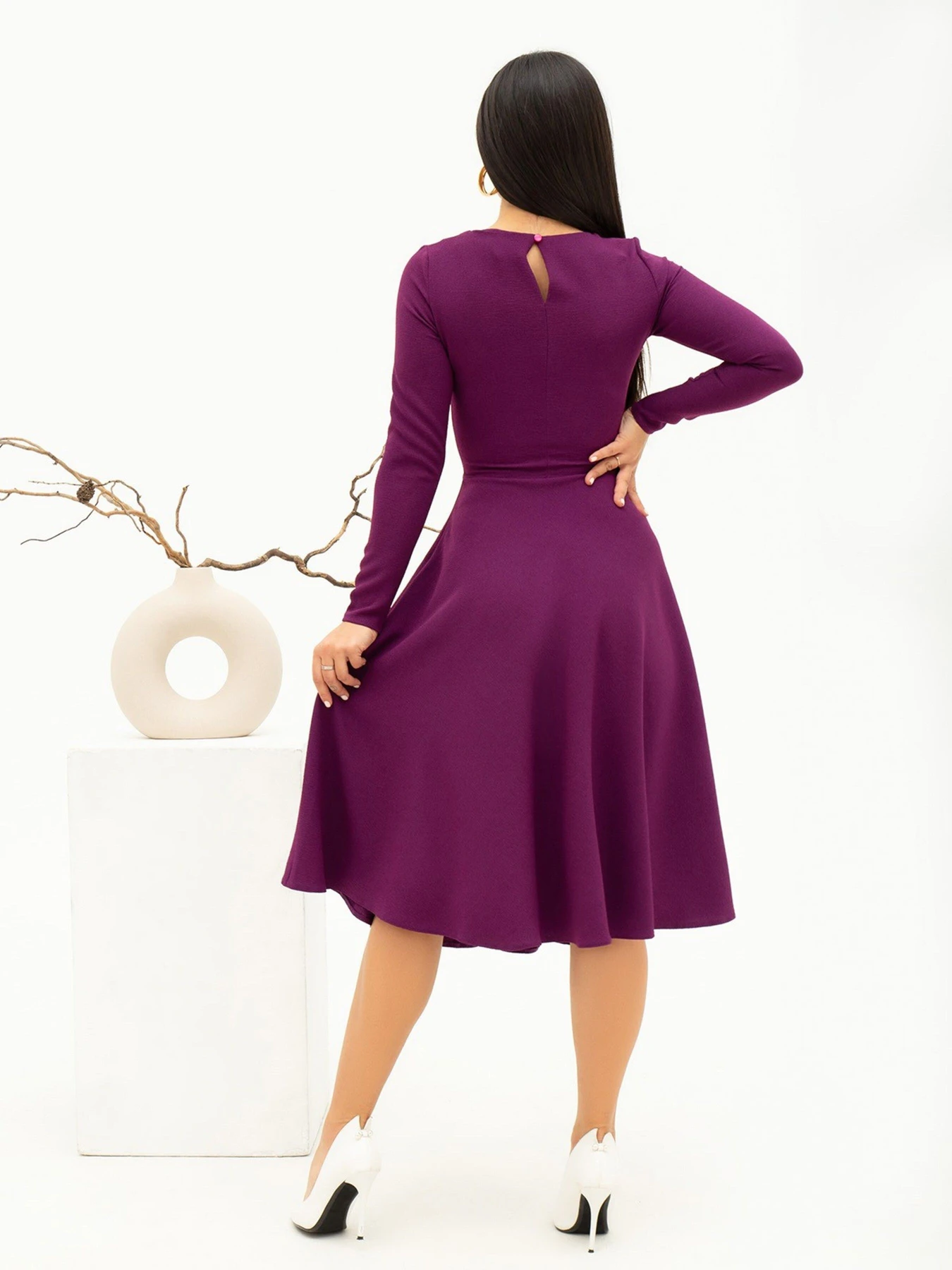 Платья ISSA Plus модель 13692_burgundy Платья ISSA Plus модель 13692_burgundy Фото