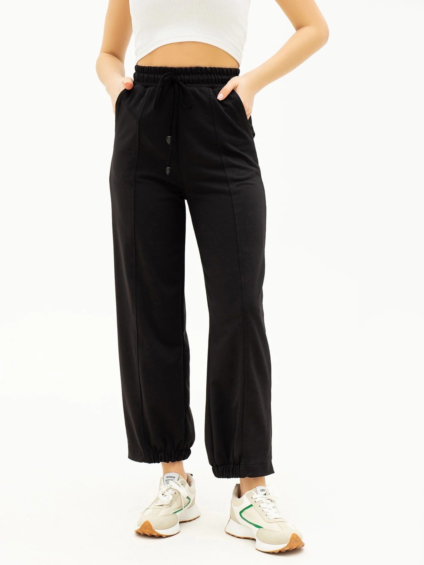 Брюки ISSA Plus модель 13693_black Брюки ISSA Plus модель 13693_black Фото