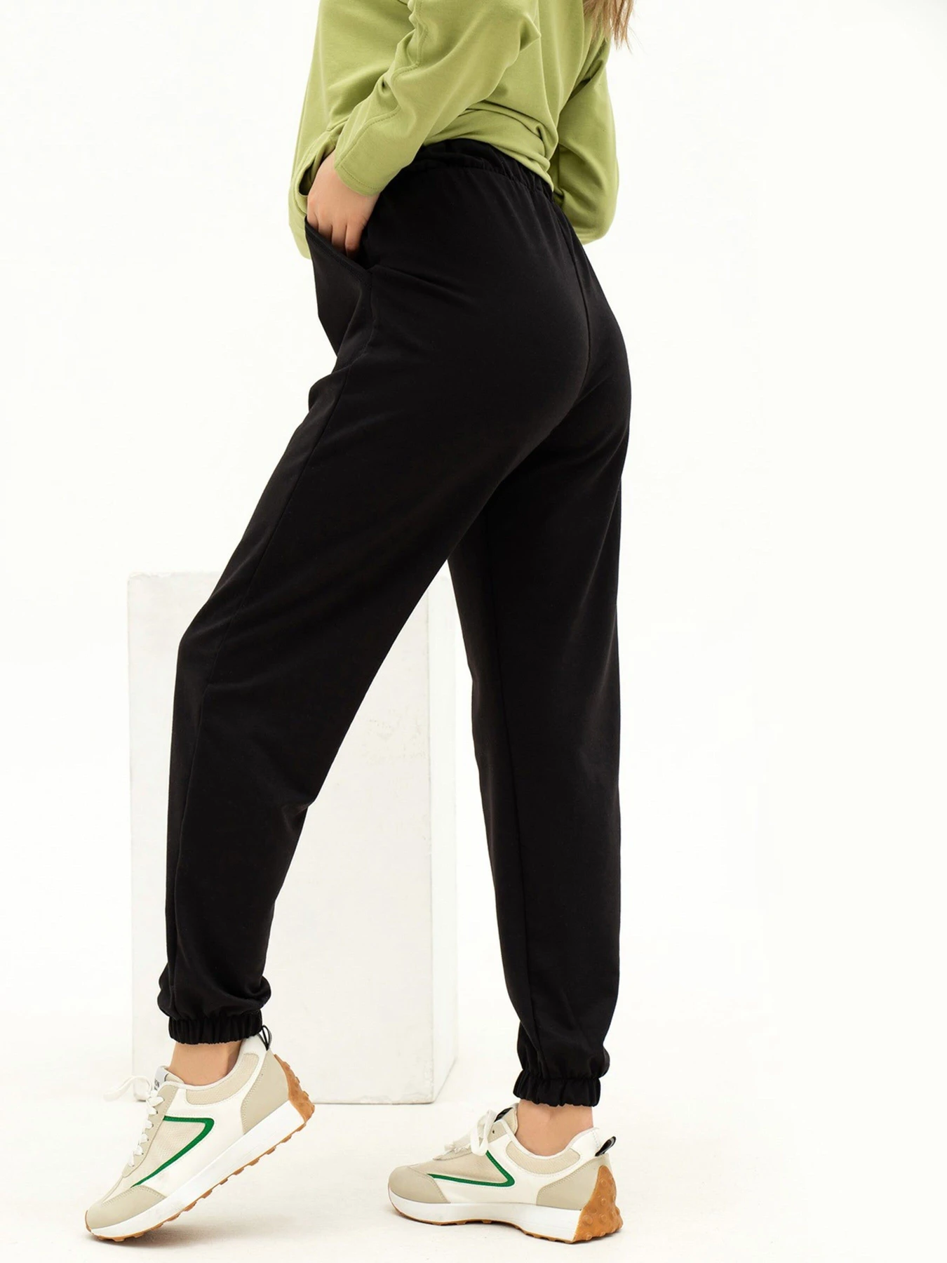 Брюки ISSA Plus модель 13694_black Брюки ISSA Plus модель 13694_black Фото