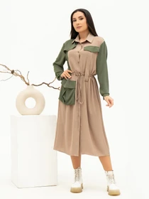 Платья ISSA Plus модель 13701_beige Фото