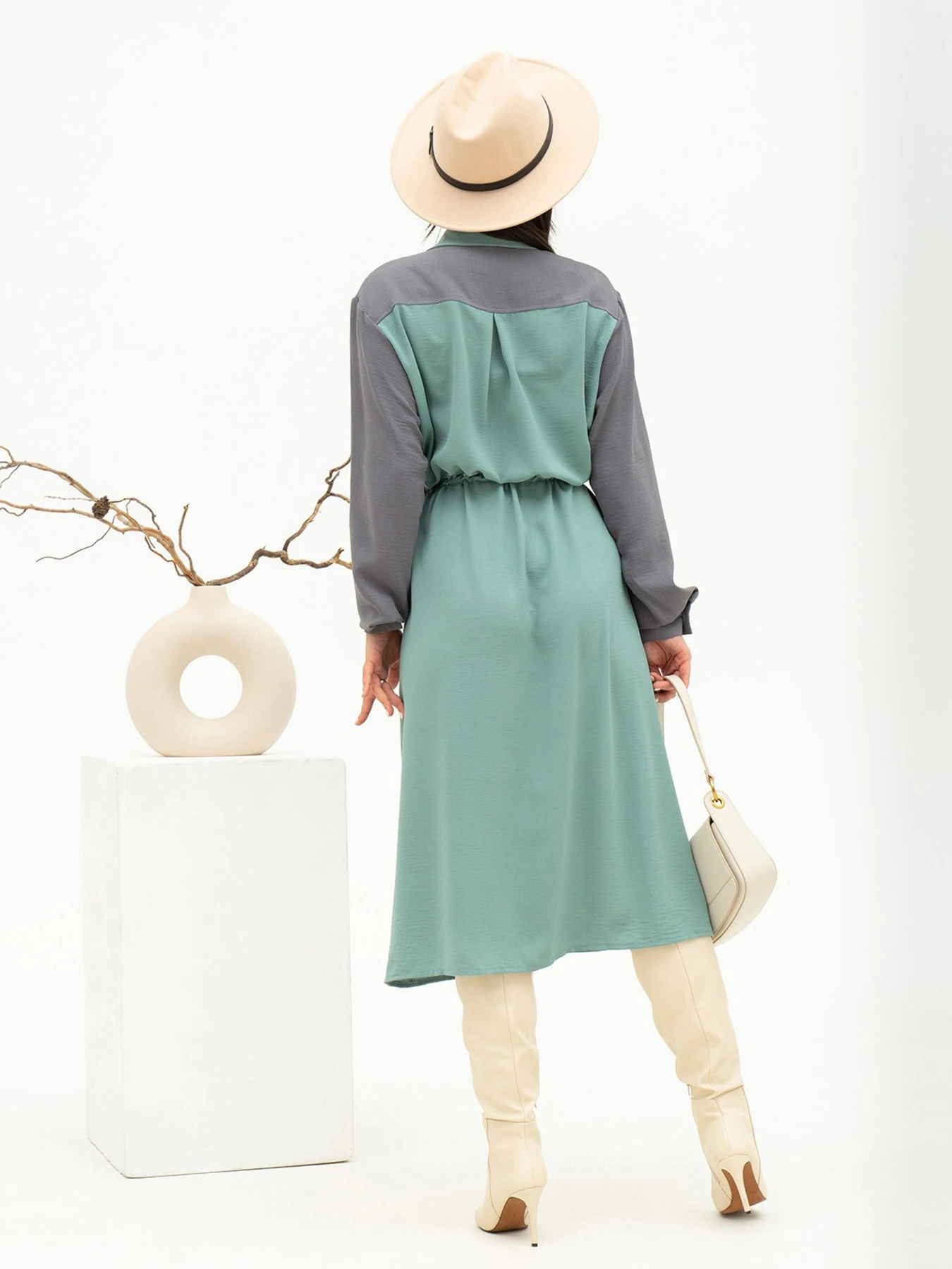 Платья ISSA Plus модель 13701_mint Платья ISSA Plus модель 13701_mint Фото