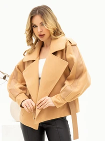 Куртки и дубленки ISSA Plus модель 13706_beige Фото