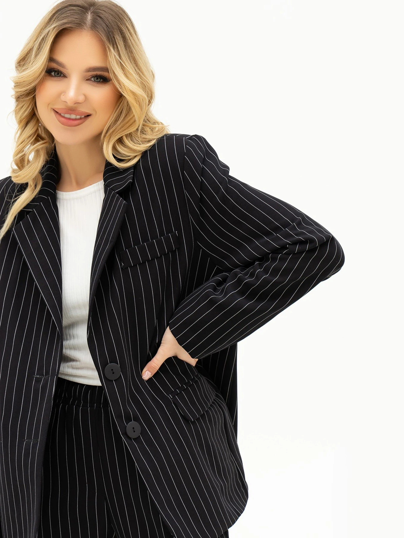 Костюми ISSA Plus модель 13708_black Фото