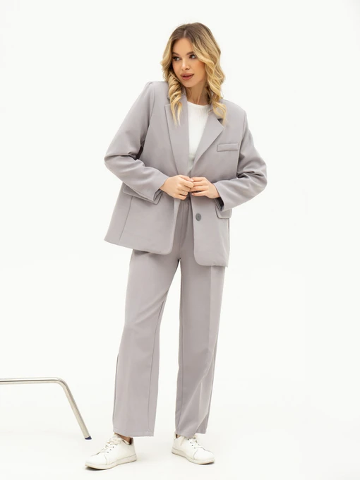 Костюмы ISSA Plus модель 13709_grey Фото
