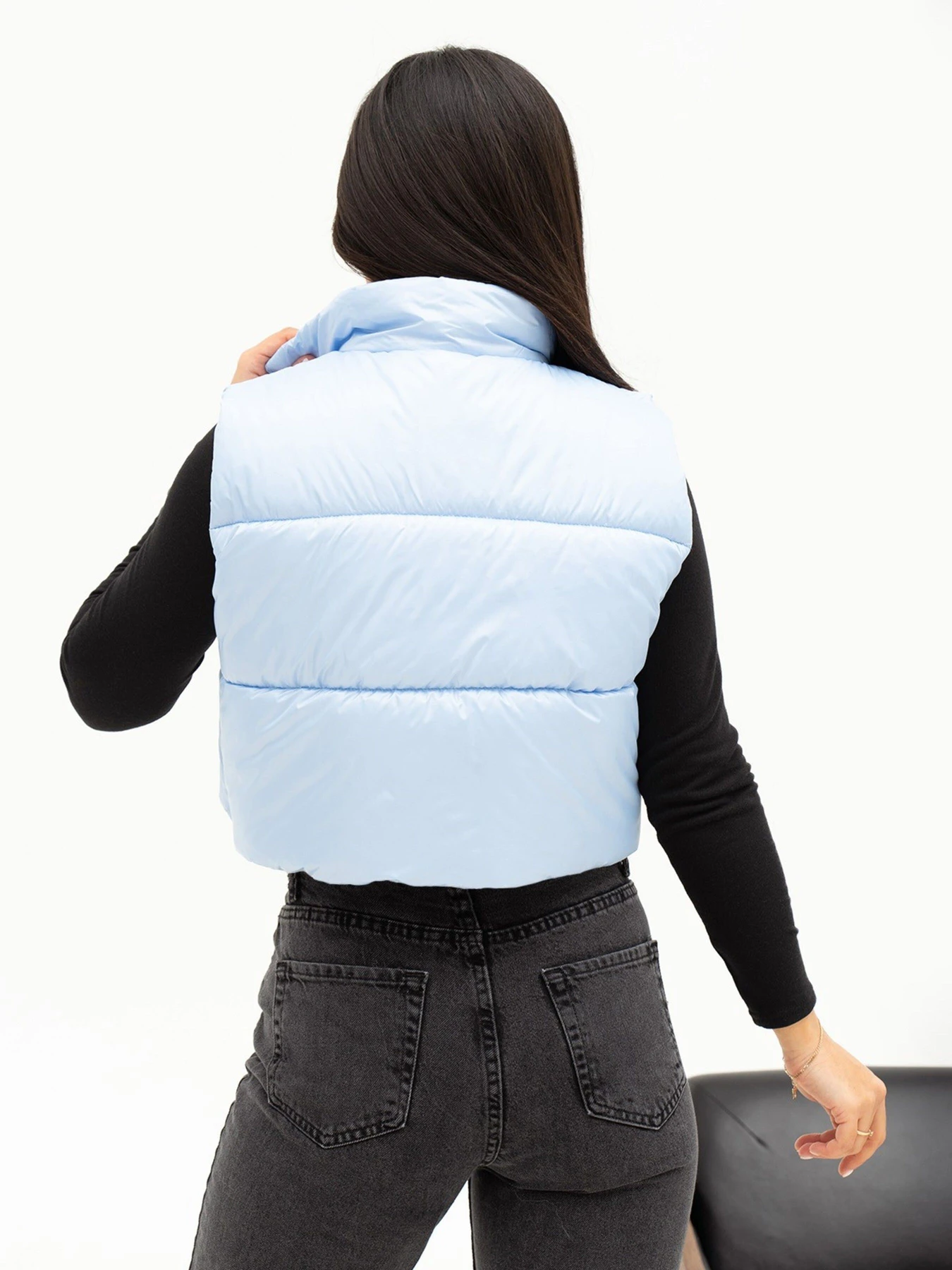 Куртки и дубленки ISSA Plus модель SA-441_lightblue Фото