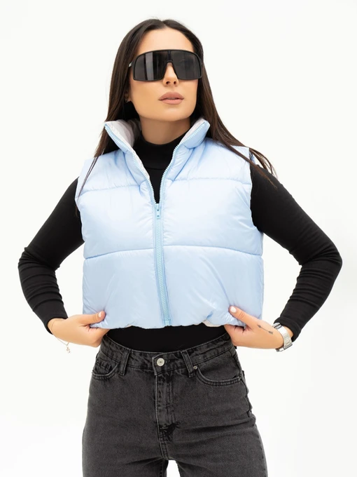 Куртки и дубленки ISSA Plus модель SA-441_lightblue Фото