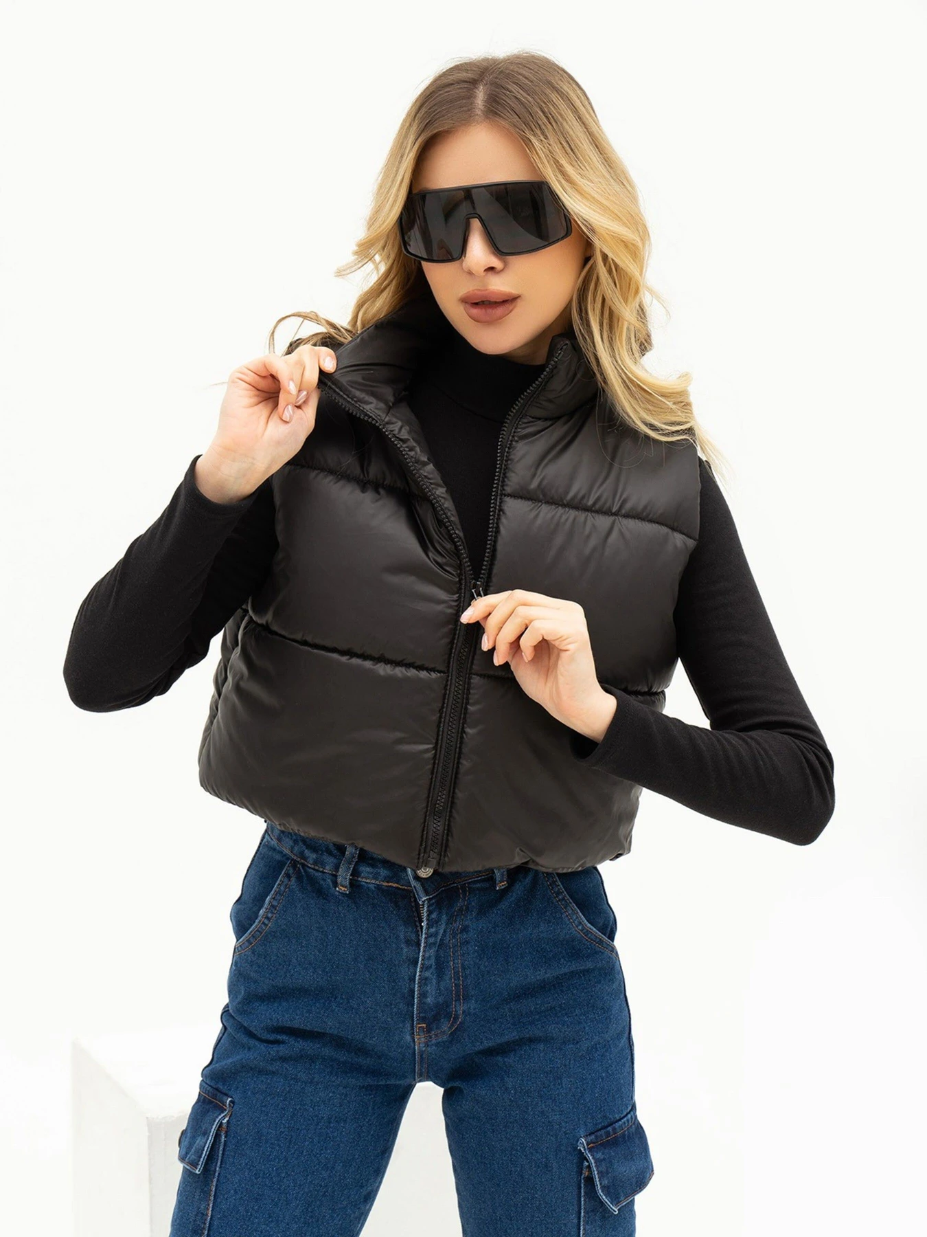 Куртки и дубленки ISSA Plus модель SA-441_black Фото
