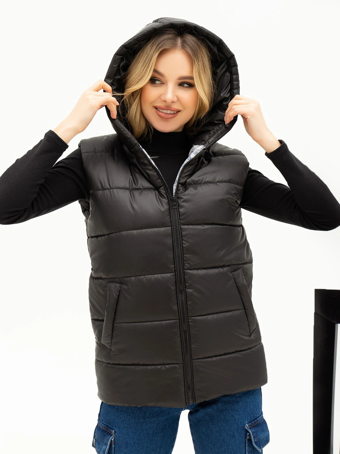 Куртки та дублянки ISSA Plus модель SA-442_black Куртки та дублянки ISSA Plus модель SA-442_black Фото