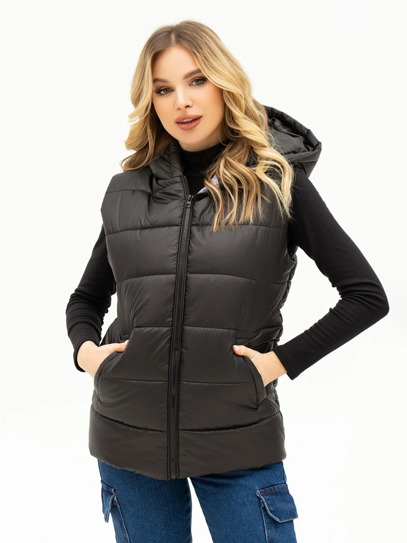 Куртки та дублянки ISSA Plus модель SA-442_black Куртки та дублянки ISSA Plus модель SA-442_black Фото