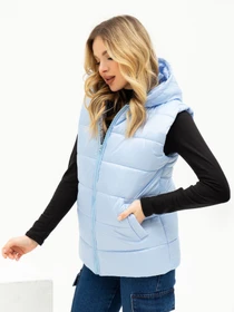 Куртки и дубленки ISSA Plus модель SA-442_lightblue Фото