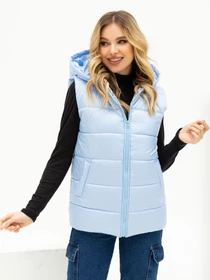 Куртки и дубленки ISSA Plus модель SA-442_lightblue Фото