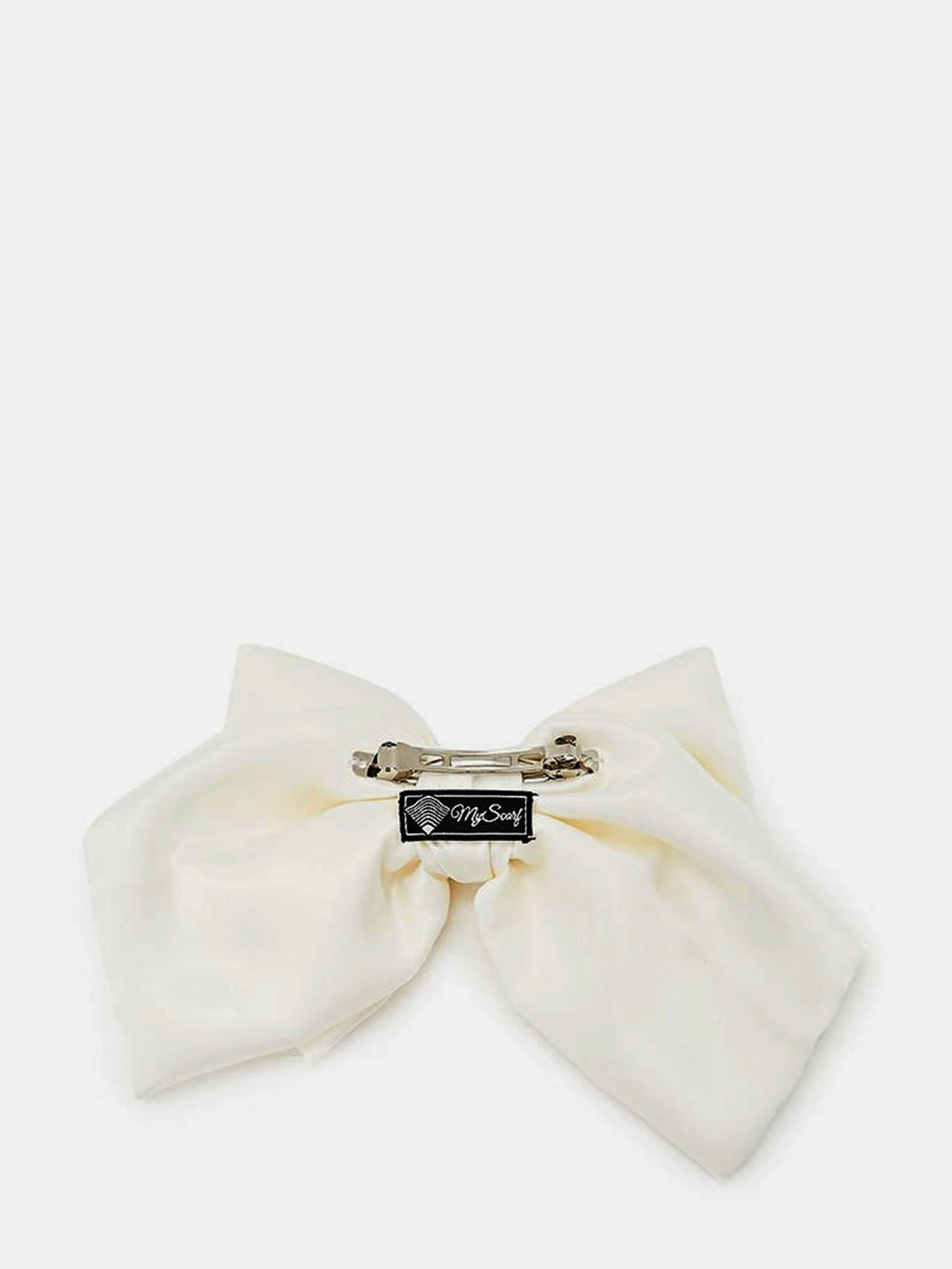 Большой белый бант. Luxury аксессуар для волос MyScarf модель mp169175 Большой белый бант. Luxury аксессуар для волос MyScarf модель mp169175 Фото