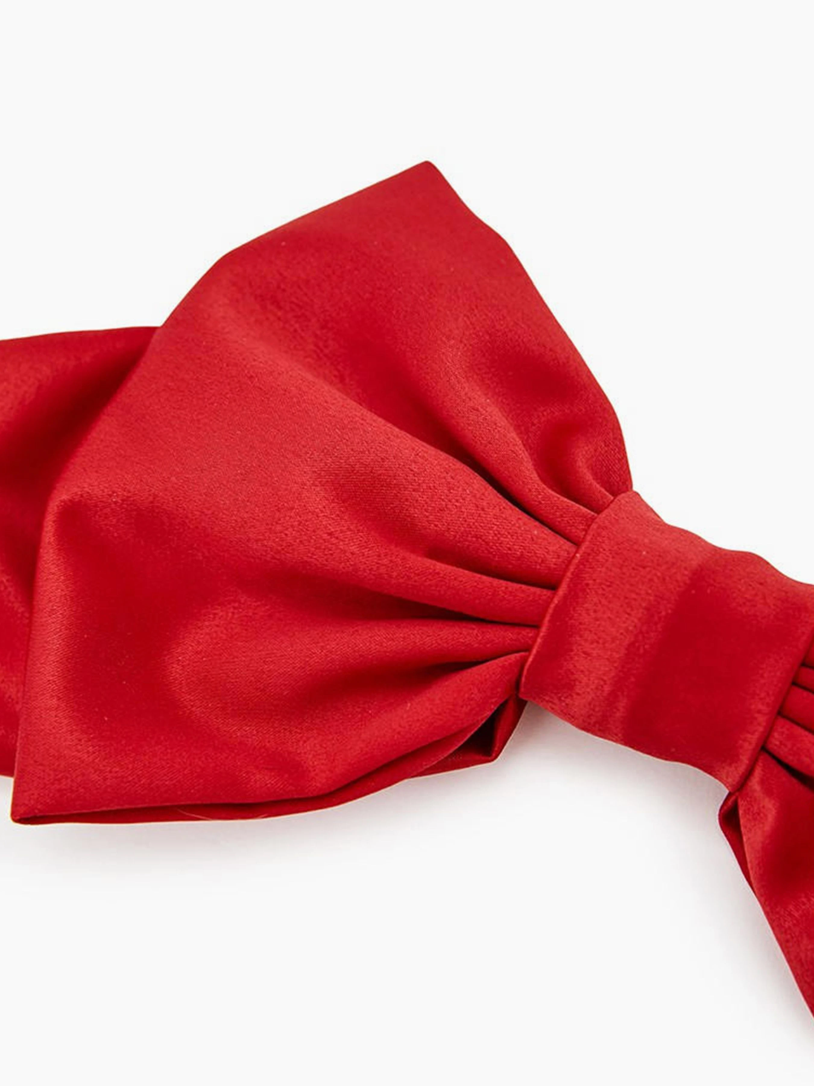 Великий червоний лук. Luxury аксесуар для волосся MyScarf, червоний фото 3