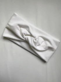 Белая бархатная повязка для волос MyScarf модель mp196163 Фото