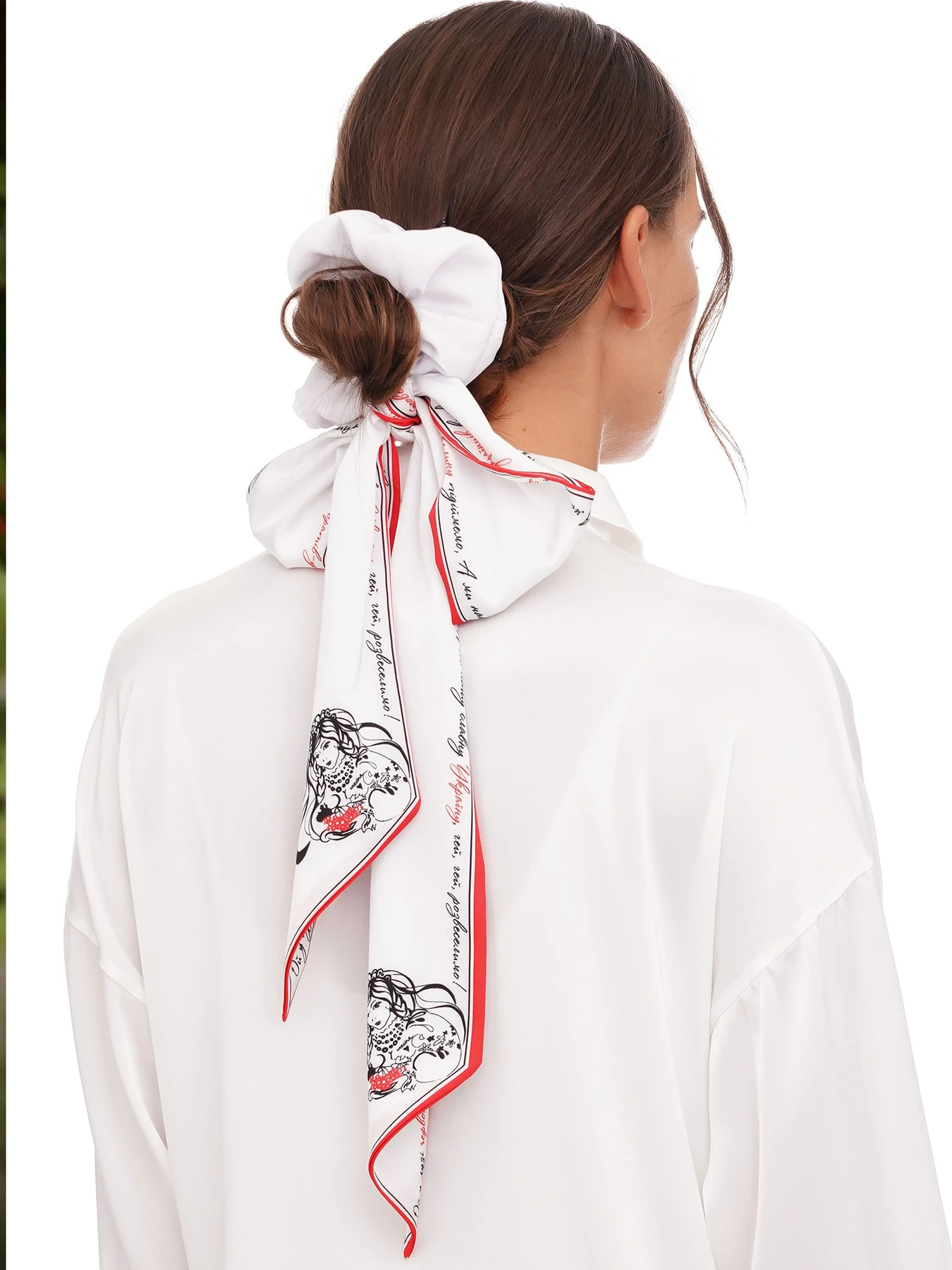 Резинка+твилли колекция Украина "Червона калына" MyScarf модель mp196416 Фото