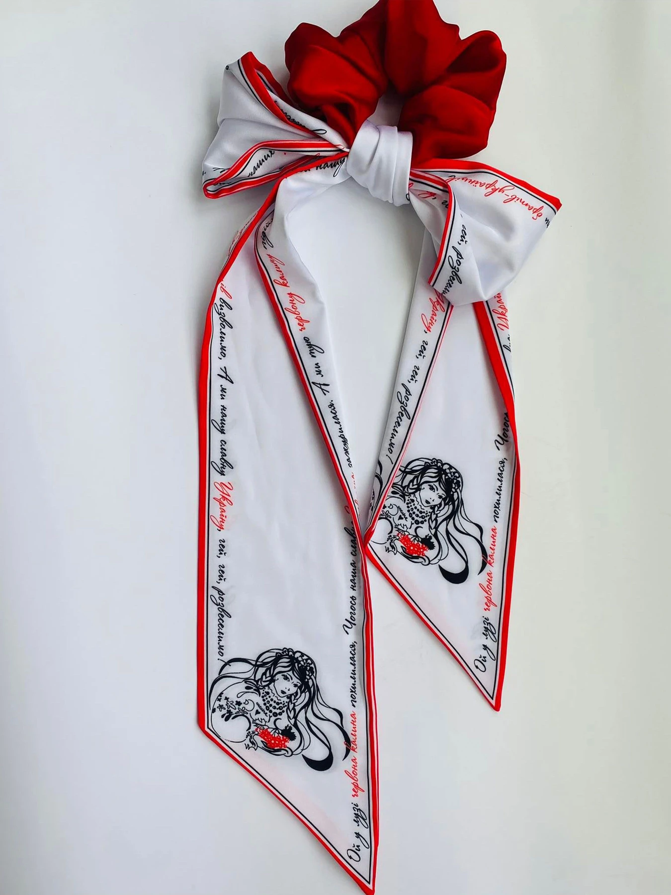 Резинка+твилли колекция Украина "Червона калына" MyScarf модель mp196416 Фото