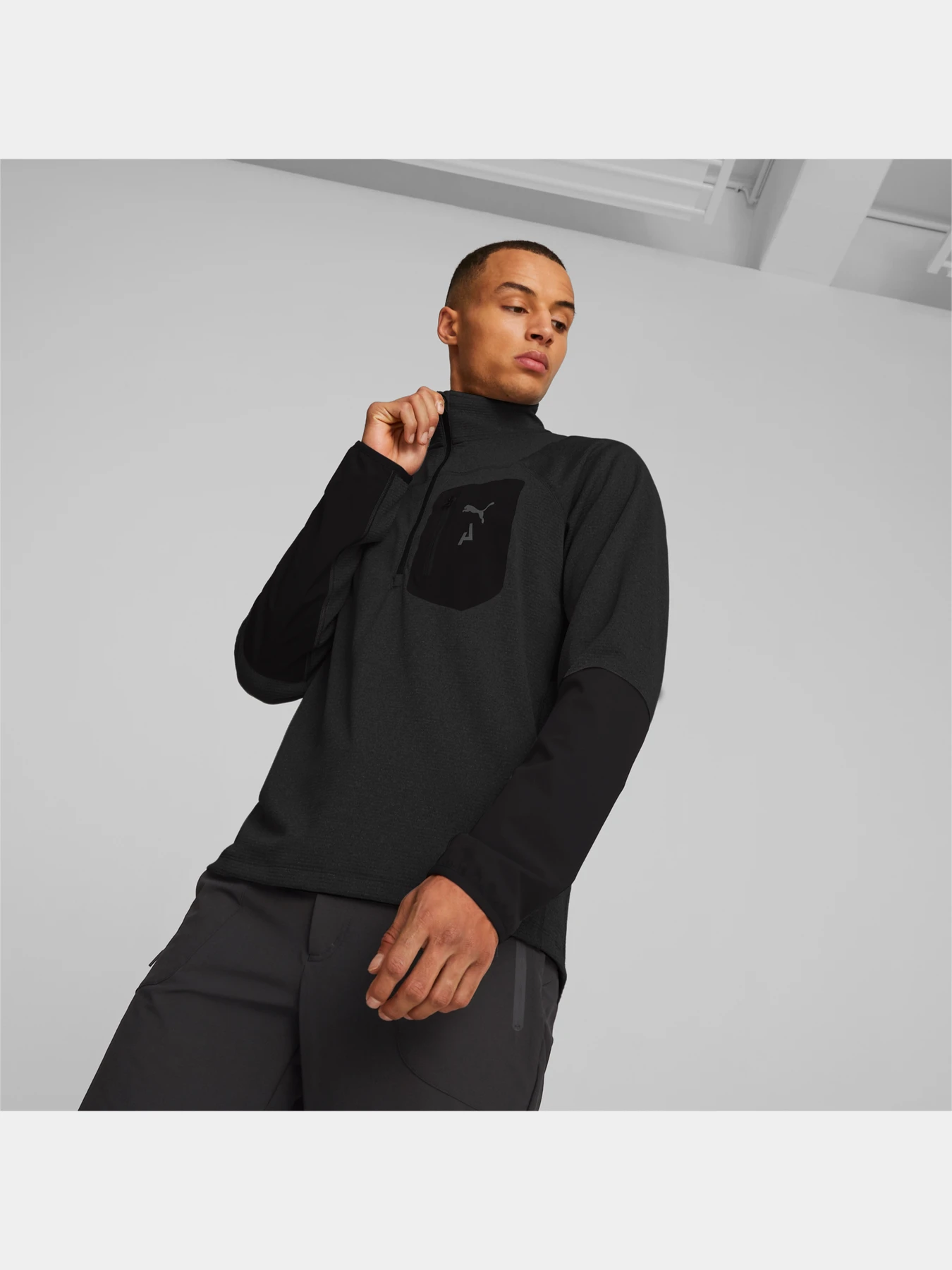 Худи и свитшоты PUMA M Seasons Raincell 1/2 Zip модель 523245 Худи и свитшоты PUMA M Seasons Raincell 1/2 Zip модель 523245 Фото