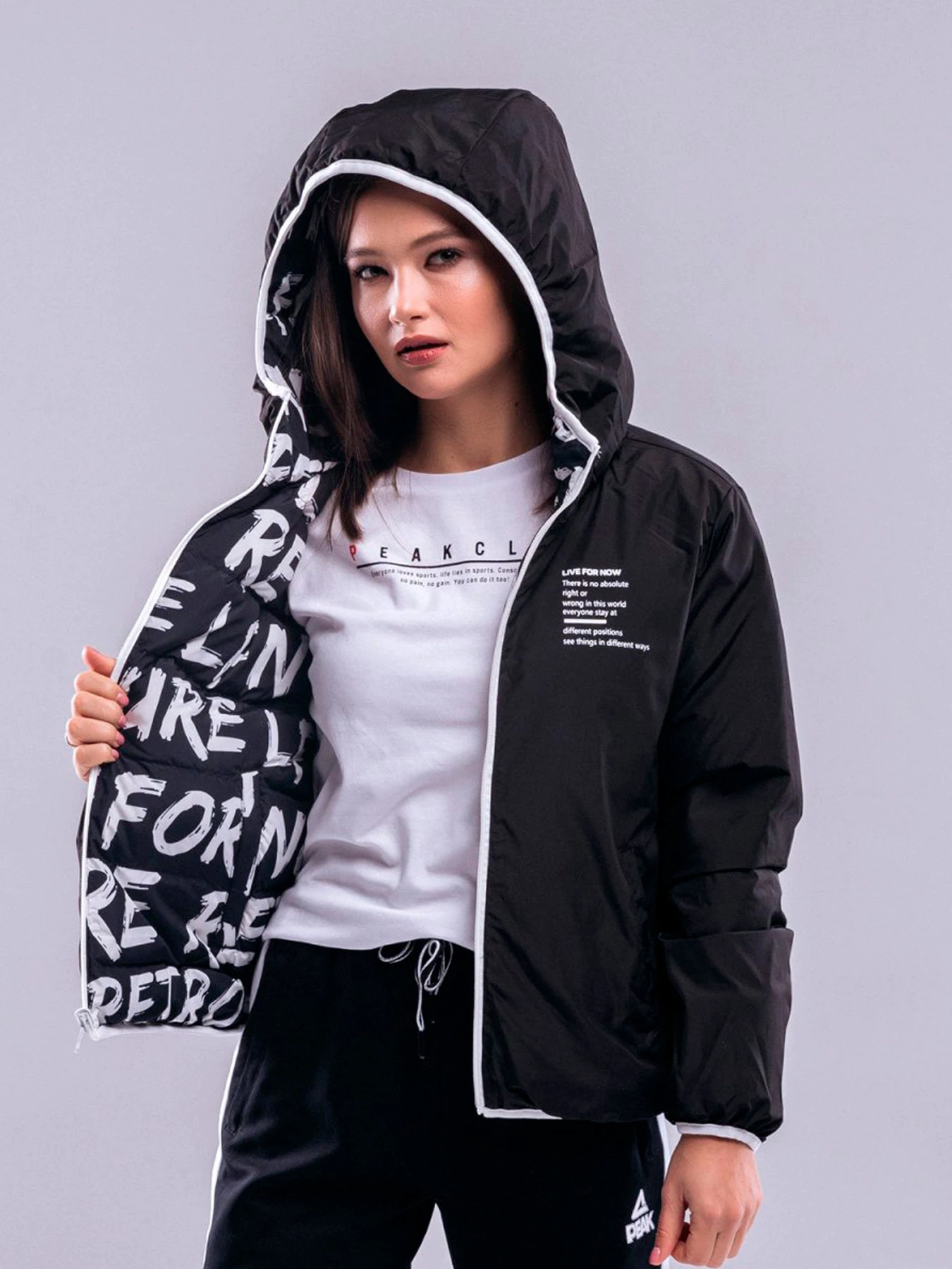 Куртки и дубленки Peak модель FW594028-BLA Куртки и дубленки Peak модель FW594028-BLA Фото