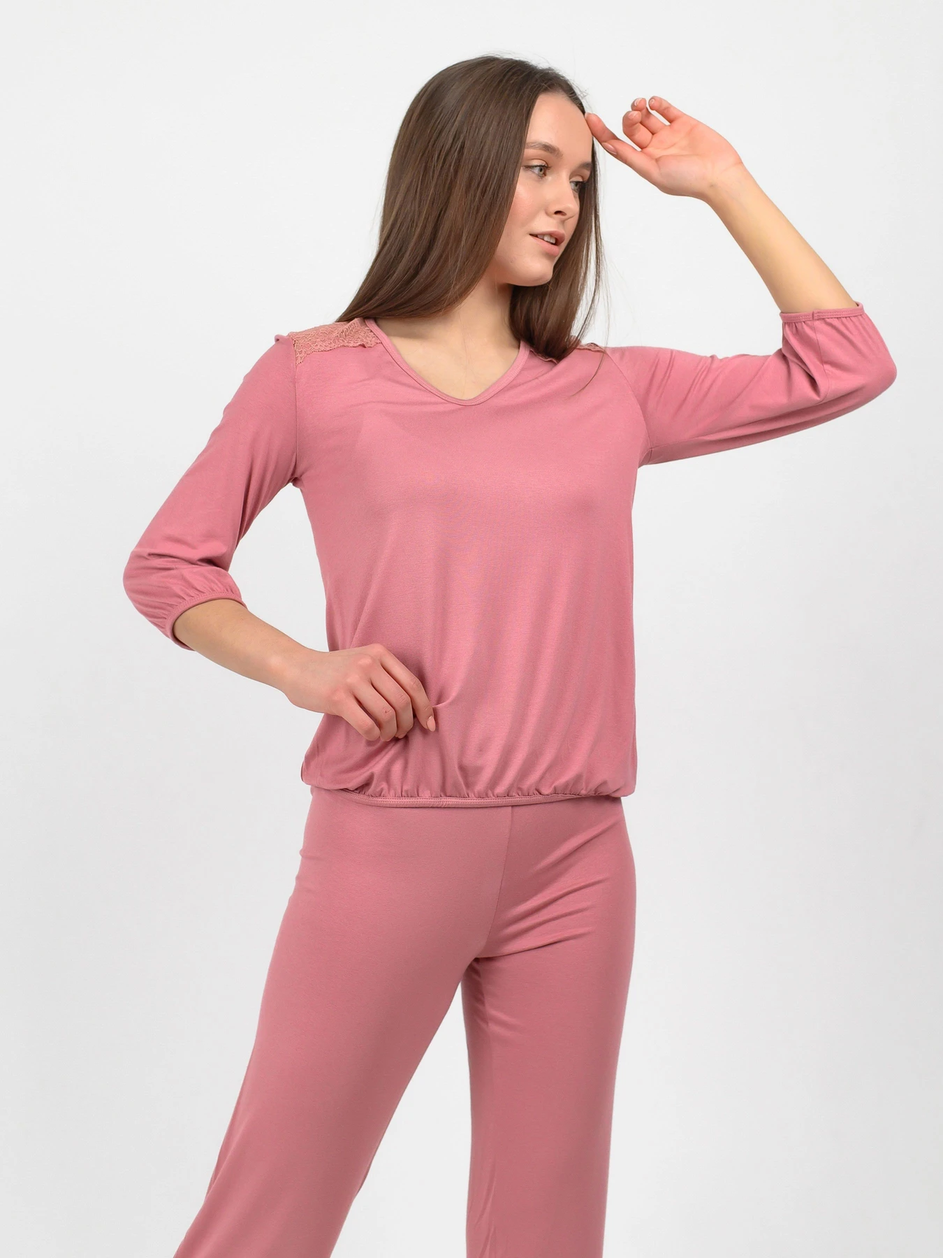 Одяг для дому та сну N.EL модель 1190-92_rose Одяг для дому та сну N.EL модель 1190-92_rose Фото