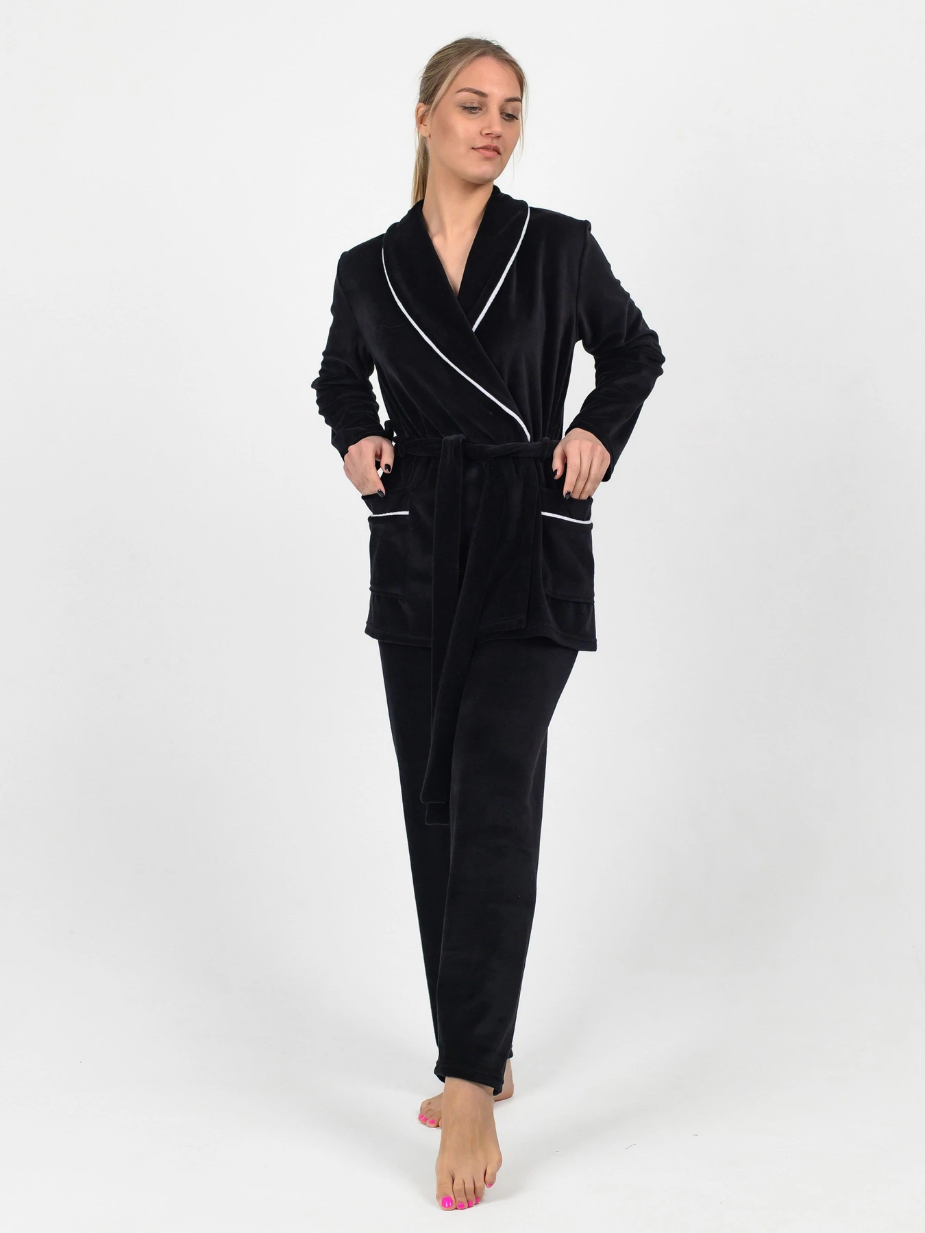 Одяг для дому та сну N.EL модель 1535-52_black Одяг для дому та сну N.EL модель 1535-52_black Фото