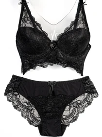 Нижнее белье ISSA Plus модель BL2-418_black Фото