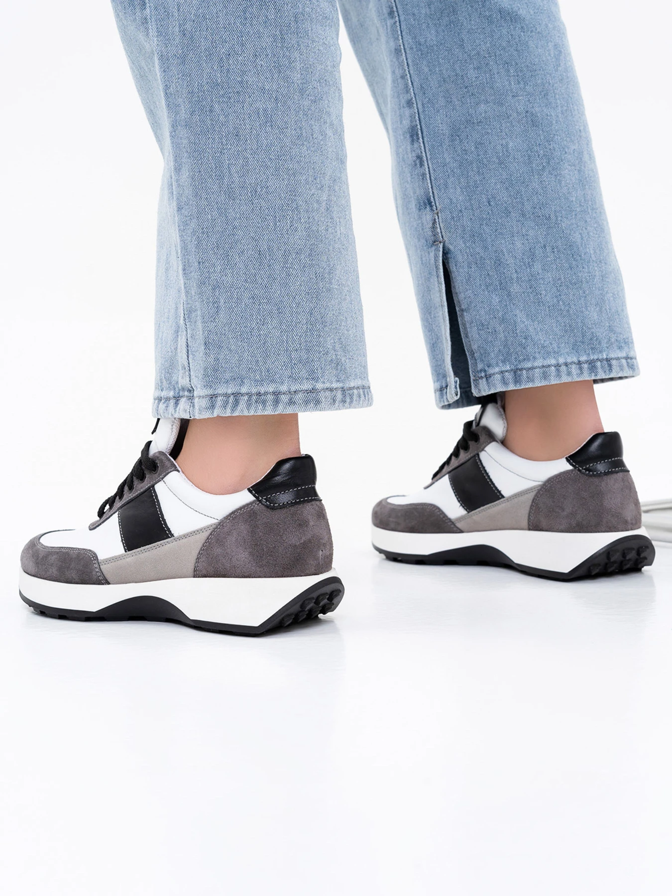 Кросівки ISSA Plus модель OB2-200_whitegrey Фото