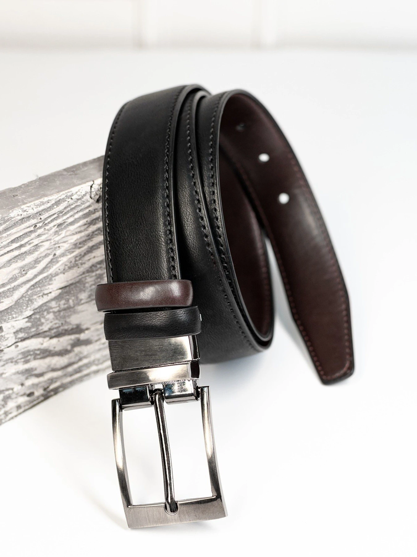 Ремни ISSA Plus модель R1-129_blackbrown Фото