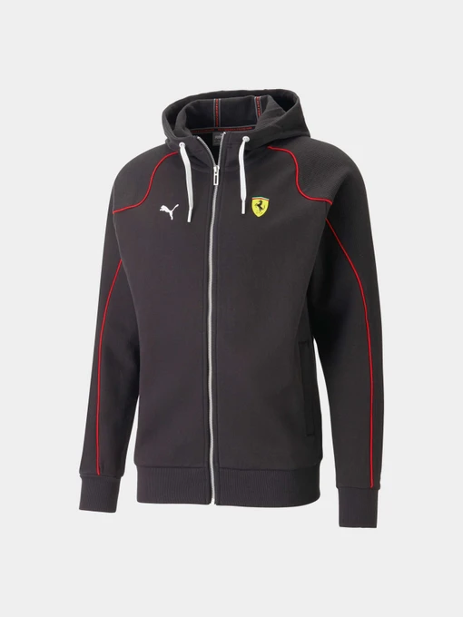 Куртки и дубленки PUMA Ferrari Race Hooded Swt Jkt модель 538164 Фото