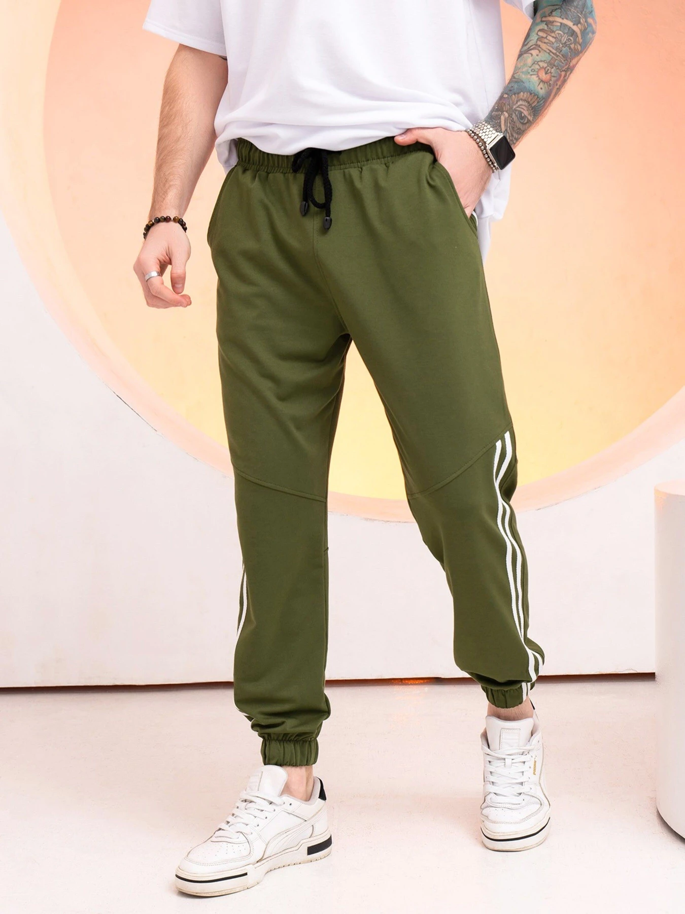 Штани ISSA Plus модель GN-519_khaki Штани ISSA Plus модель GN-519_khaki Фото