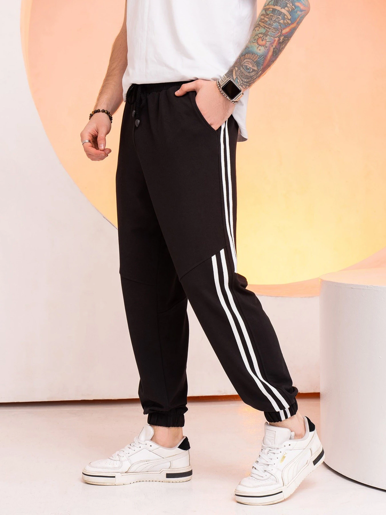 Штани ISSA Plus модель GN-519_black Штани ISSA Plus модель GN-519_black Фото