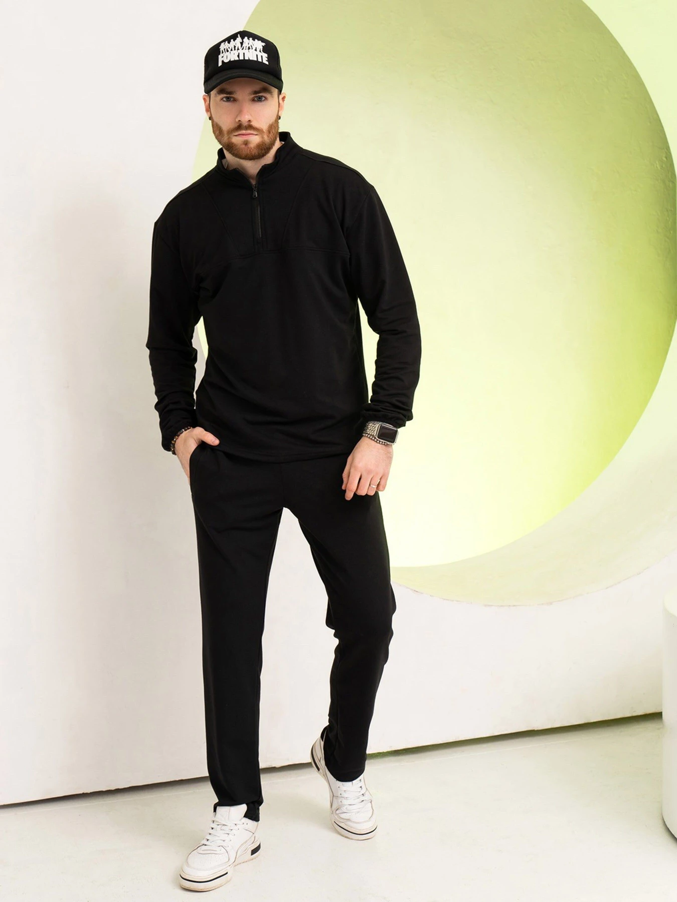 Костюмы ISSA Plus модель GN-521_black Костюмы ISSA Plus модель GN-521_black Фото