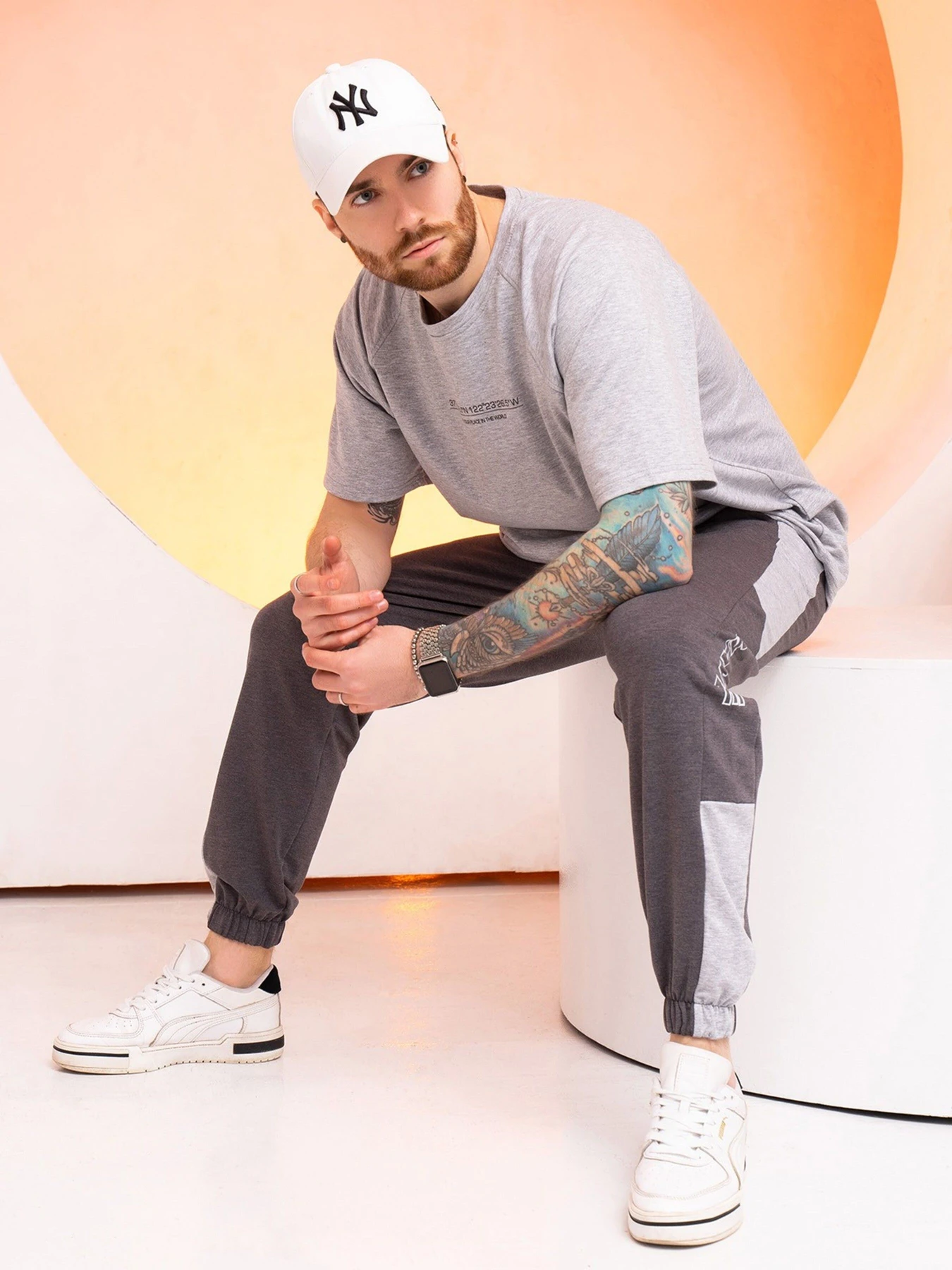 Штани ISSA Plus модель GN-524_grey Штани ISSA Plus модель GN-524_grey Фото